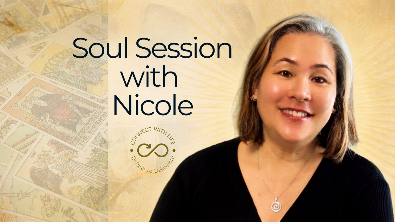 Tarot cards arranged for a Soul Session