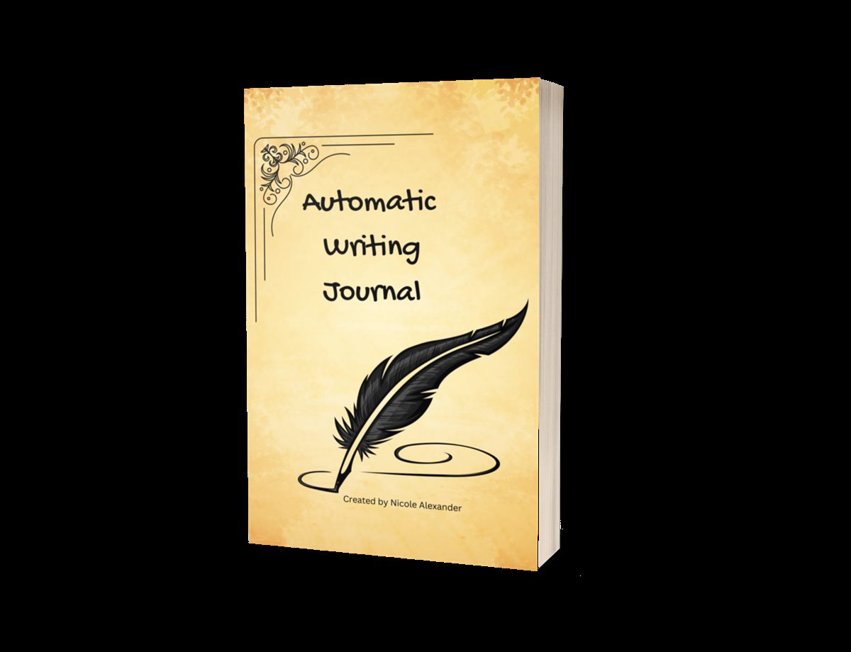 Front cover of the Automatic Writing Journal by Nicole Alexander