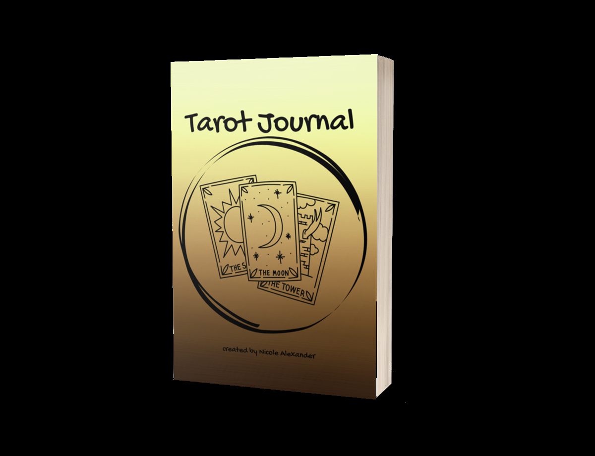 Front cover of the Tarot Journal by Nicole Alexander
